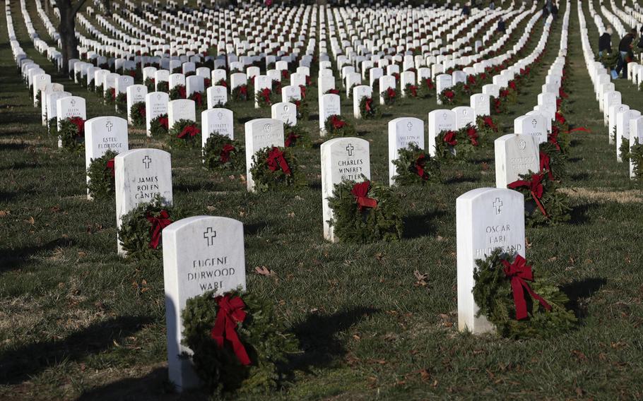 Wreaths Across America at Arlington National Cemetery, Dec. 14, 2024.