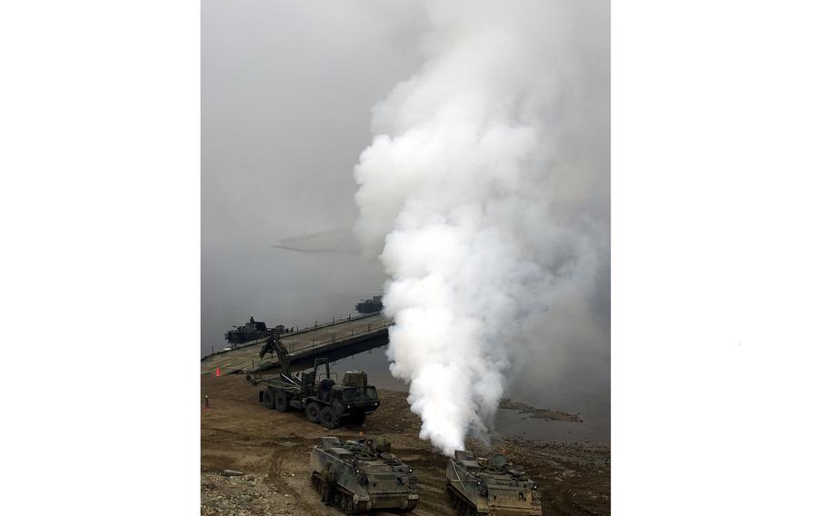 Mass of smoke from the 4th Chemical Company