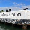 A mooring quay in Pearl Harbor bears the name of the ship that was anchored there on Dec. 7, 1941. A National Park Service preservation project has repaired the quay and removed the name.