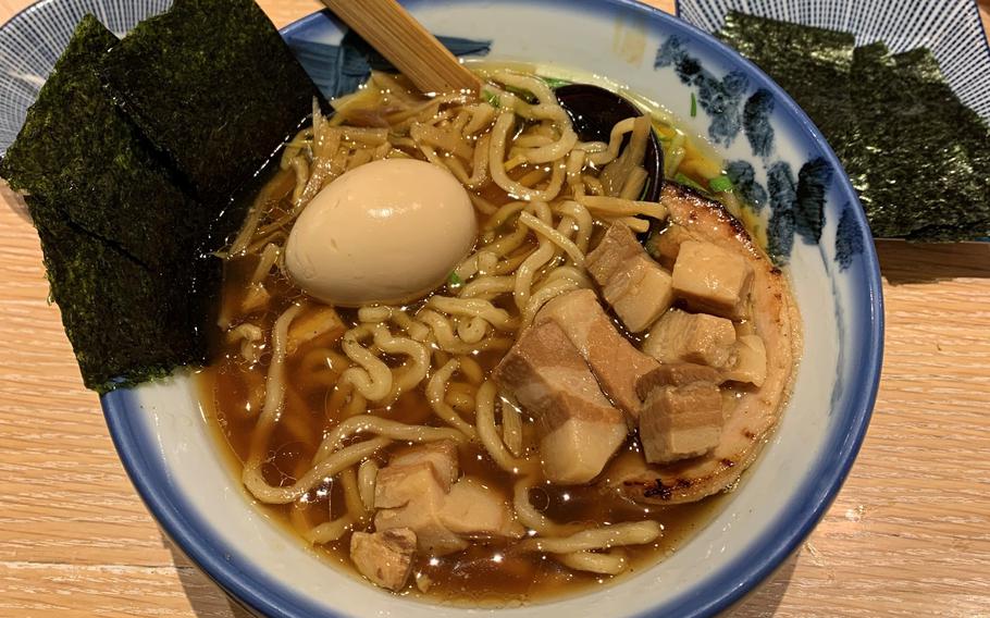 A bowl of shoyu ramen served at Afuri in Machida, Japan, Nov. 22, 2023.