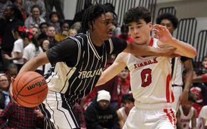 Zama's Ayden Helton, left, brings a career total of 1,281 points into next week's Far East tournament.