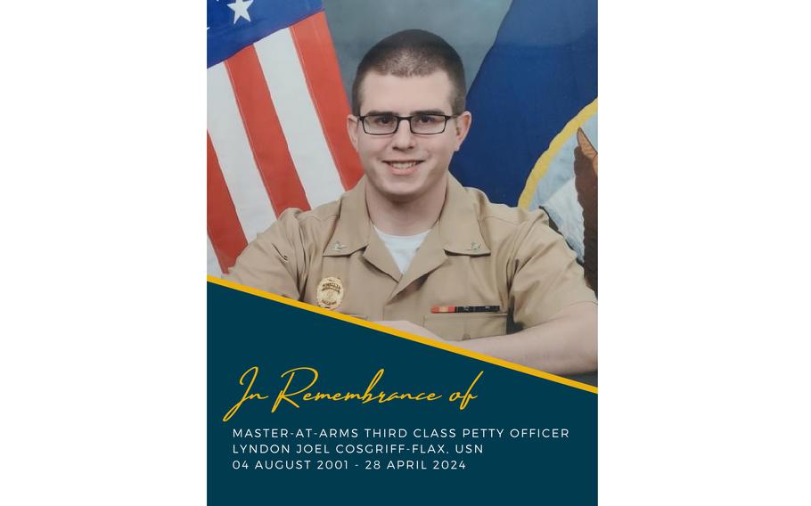 Cosgriff-Flax in uniform seated and smiling.