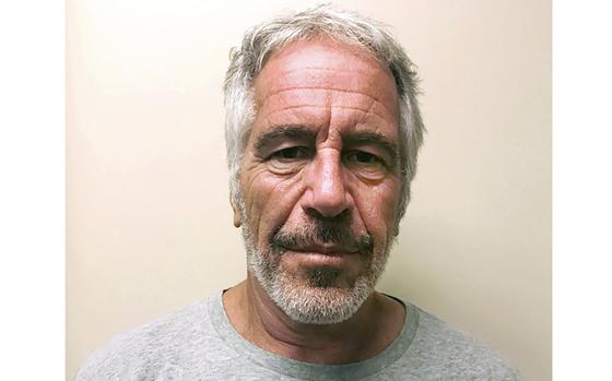 A photo provided by the New York State Sex Offender Registry shows Jeffrey Epstein in March 2017.
