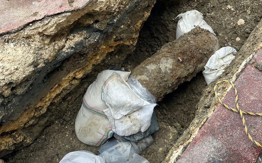 On Sept. 29, 2024, Japanese officials will evacuate 1,400 people and remove a World War II-era shell discovered last year at a sewerage system construction site in Naha city, Okinawa. 