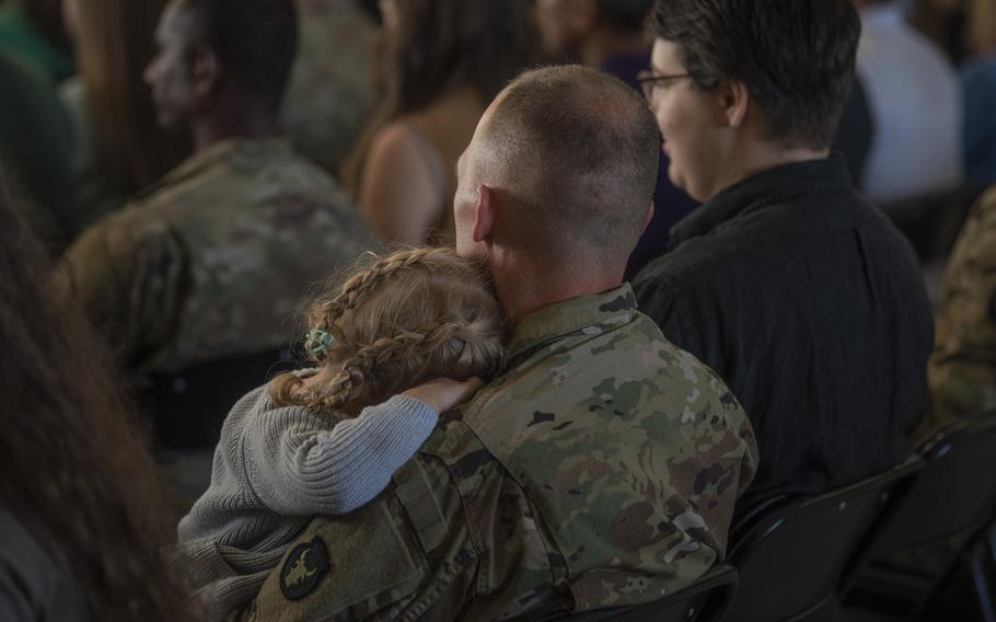 Family and friends bid farewell before Idaho Army National Guard members deploy