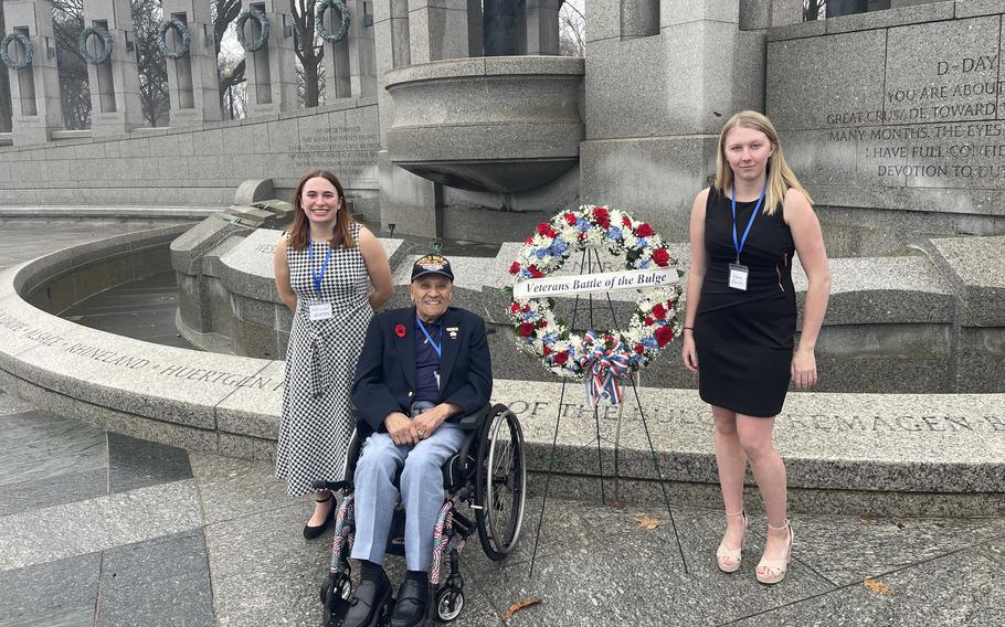 Winton and Smith attend a Battle of the Bulge commemoration with Valero in January. 