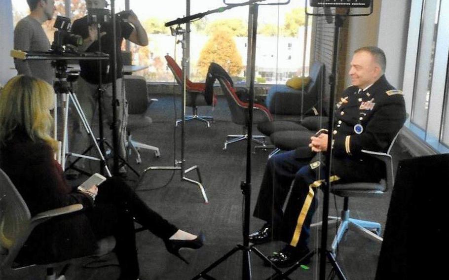 Army Lt. Col. Austin Hamner is interviewed about his work with the South Korea-based United Nations Command in September 2016. 