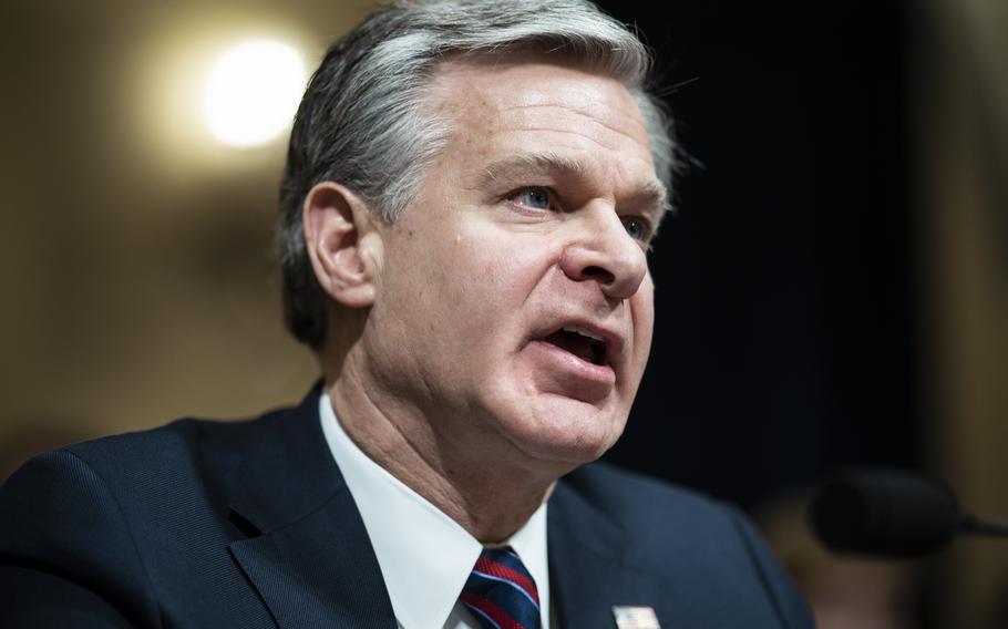 FBI Director Christopher Wray testifies