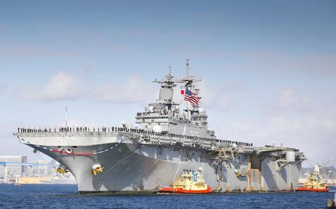 Trouble-plagued amphibious assault ship USS Boxer finally leaves San ...