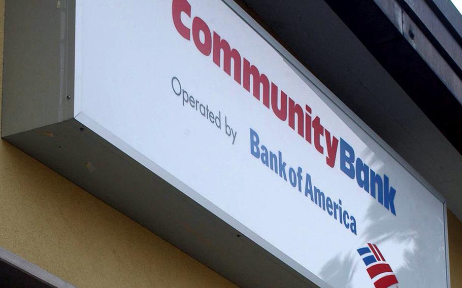 Community Bank customers in Italy have been unable to receive same-day checks for tax-free purchases since April, when Navy Federal Credit Union took over the Defense Department's overseas banking contract from Bank of America. 