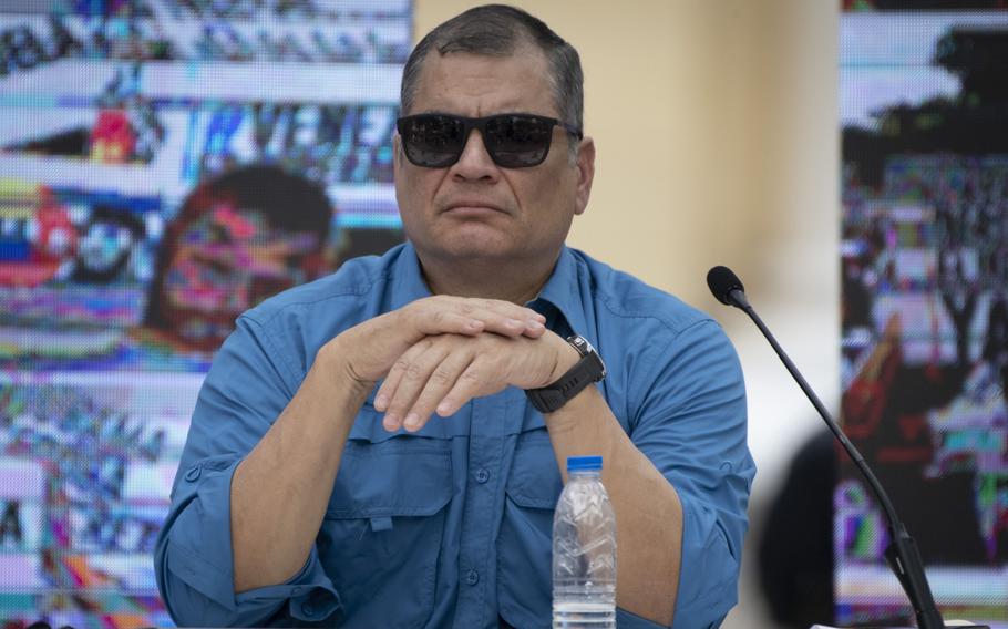 Former Ecuador President Rafael Correa.