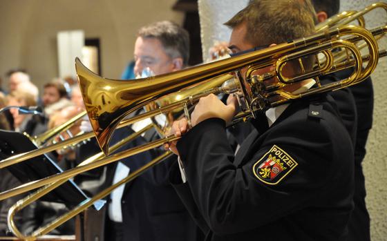  The Rheinland-Pfalz State Police Orchestra is giving a free concert at 6 p.m. on Dec. 5, at the Maria Schutz Church in Kaiserslautern