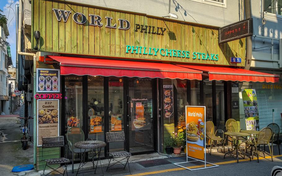 World Philly Cheesesteaks in Pyeongtaek, South Korea, serves more than just meat and cheese on a bun.