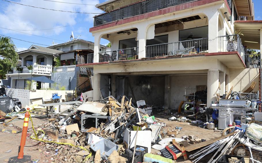 The home where a New Year’s Eve fireworks explosion killed and injured people