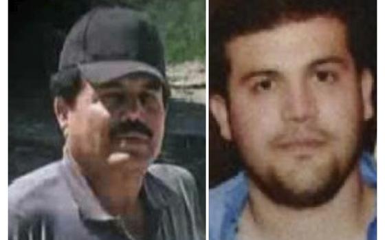 Undated images provided by the U.S. Department of State show Ismael “El Mayo” Zambada, left, and Joaquín Guzmán López, members of Mexico’s Sinaloa cartel who were arrested by U.S. authorities in Texas on July 25, 2024.