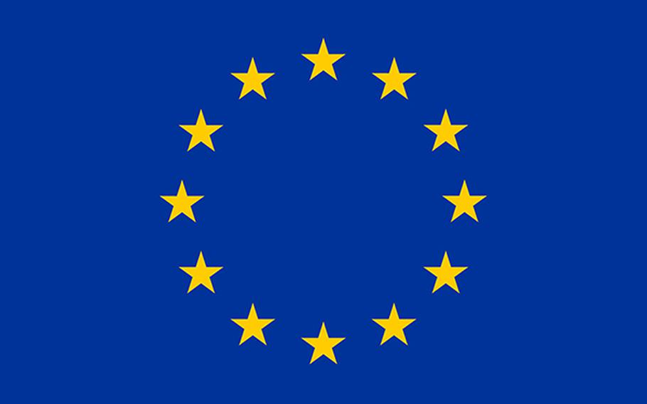 The European Union flag.