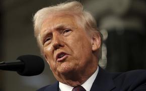 President Donald Trump addresses a joint session of Congress at the Capitol in Washington, Tuesday, March 4, 2025. (Win McNamee/Pool Photo via AP)