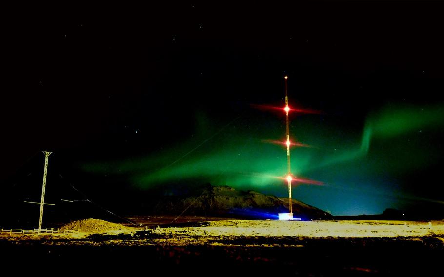 The Naval Computer and Telecommunications Station in Grindavik, Iceland, shown in January 2020. Lava from a nearby volcanic eruption has reached a defensive barrier around the site, according to the country’s national broadcaster.  