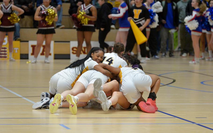 Stuttgart players celebrate.