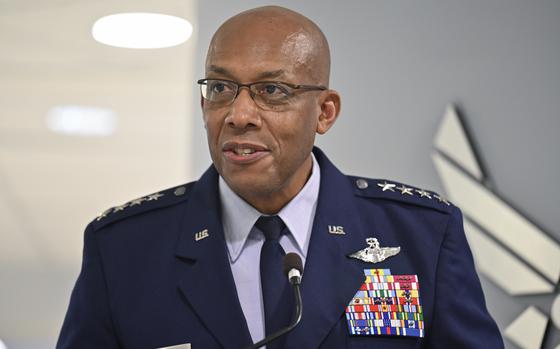 Air Force Chief of Staff Gen. CQ Brown, Jr. makes remarks before ...