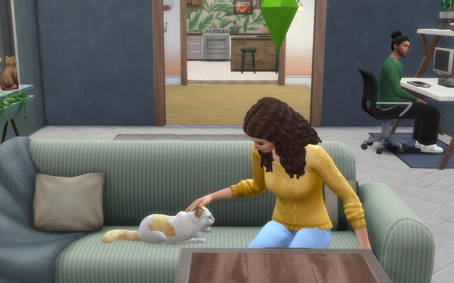 Kalisek’s real-life cats look nearly identical to the ones she created in The Sims months earlier.