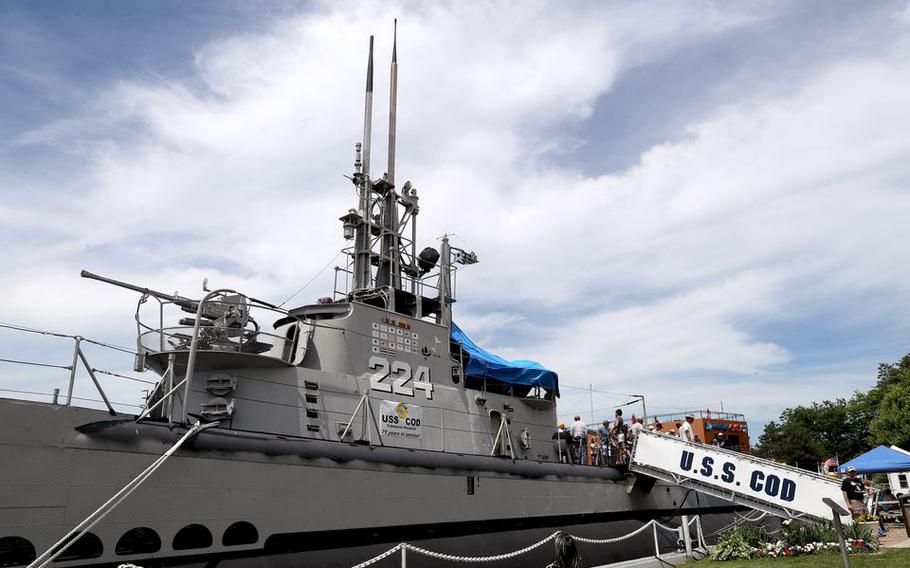 The USS COD Submarine Memorial, a national historic landmark in Cleveland. The USS Cod was a U.S. Navy fleet submarine used during World War II. Dozens of sailors from the United States Navy will be in Cleveland in September as part of Navy Week. 