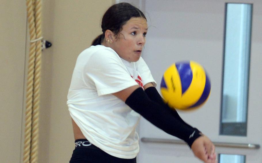 Brooklyn Hunter plays volleyball.