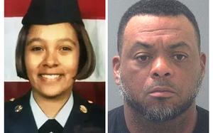 Shannon L. Wilkerson, right, was sentenced Oct. 24, 2024, to 30 years in prison for the murder of 19-year-old Amanda Gonzales, a fellow soldier, Nov. 3, 2001, at Fliegerhorst Kaserne, then a U.S. Army base in Hanau, Germany.