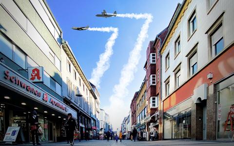 The U.S. Air Force celebrates its 77th birthday on Sept. 18, 2024. The celebration is of special importance to the Kaiserslautern Military Community which houses one of the busiest Air Force bases outside of the continental United States: Ramstein Air Base, Germany. (U.S. Air Force graphic by Senior Airman Christian Conrad)