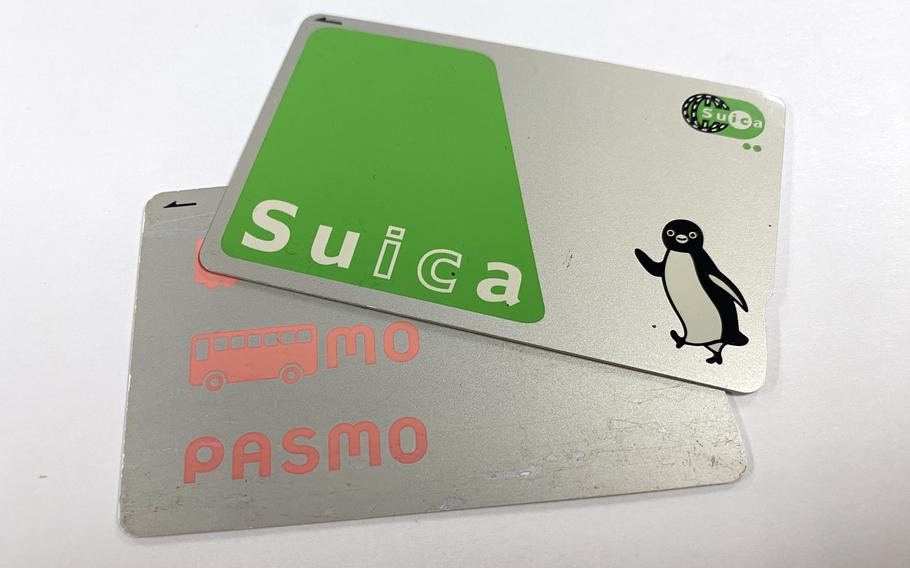 Suica and Pasmo cards