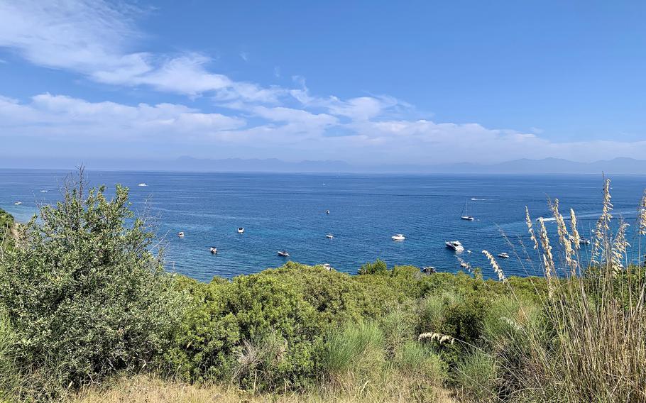 There are many hiking or walking trails to explore in and near Agropoli, Italy. This one, near Baia di Trentova, offers views of the Tyrrhenian Sea, the Gulf of Salerno and the city of Paestum.