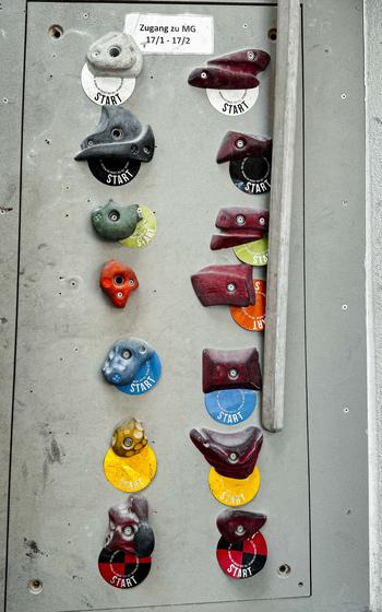 Boulderhalle E4 in Nuremberg, Germany, offers hundreds of climbing routes and more than 32,000 square feet of space.