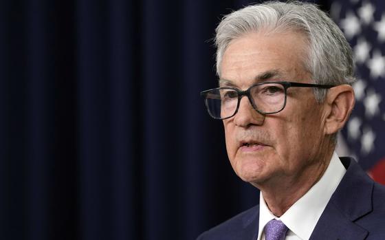 FILE - Federal Reserve Board Chair Jerome Powell speaks during a news conference at the Federal Reserve in Washington, June 12, 2024. Powell will be interviewed at the Economic Club of Washington on Monday, July 15, 2024, about the U.S. and global economies, the central bank's efforts to tame inflation and the data it tracks as it seeks to keep the economy growing. 