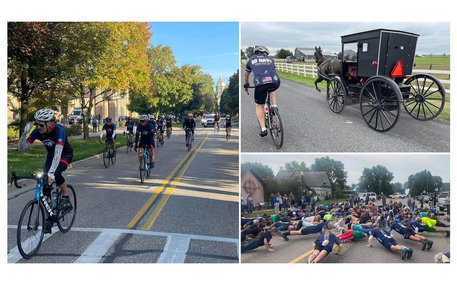 U.S. Naval Academy graduates from the class of ‘83 are riding across America heading to their 40th class reunion in Annapolis, Md.