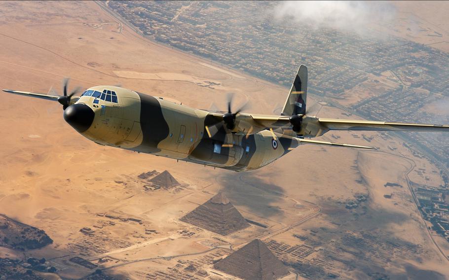 C-130J in flight