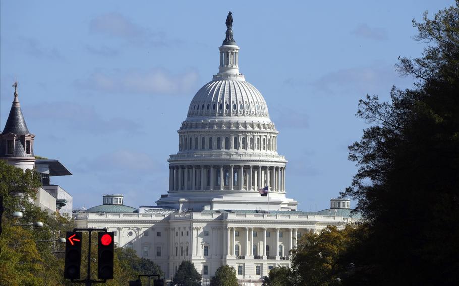 The U.S. Capitol is seen from Pennsylvania Avenue in Washington