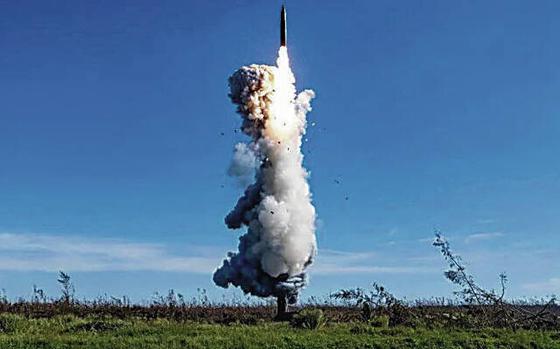 China launches a ballistic missile on Sept. 25.