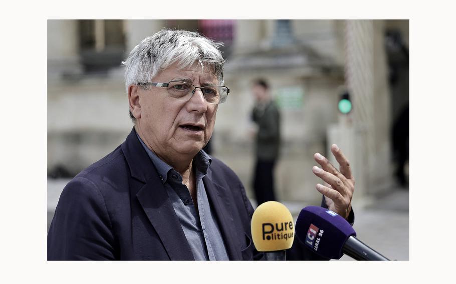 Eric Coquerel, the newly-elected member of the French Parliament, is seen at the National Assembly in Paris on July 2, 2024. 