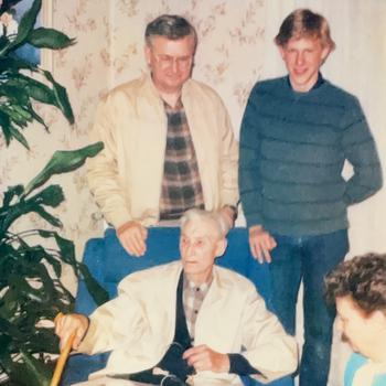 James Scarbrough, with his son Don and his grandson Byron.