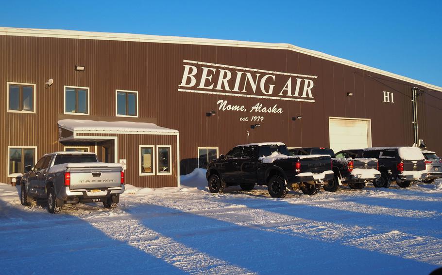 Bering Air’s passenger terminal on Friday, Feb. 7, 2025, in Nome, Alaska. The company is an institution in the region, providing some of the only regular passenger air service to dozens of communities in Western Alaska. 