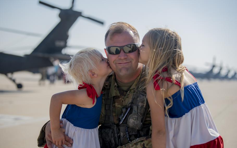 Family and friends bid farewell before Idaho Army National Guard members deploy