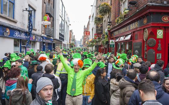 Kaiserslautern Outdoor Recreation plans a St. Paddy’s trip to Ireland from March 15-23. Pictured: A Saint Patrick’s Day parade in Dublin.