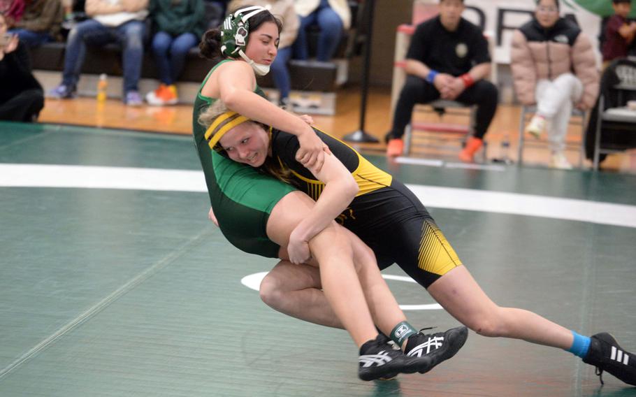 Brooke Brewer takes a foe to the mat.