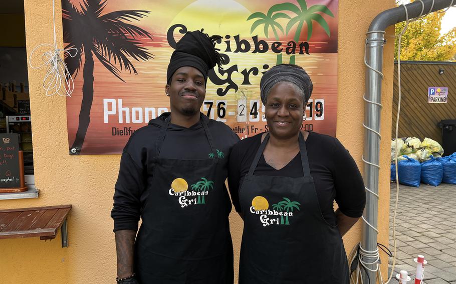 The cooks at a Caribbean  restaurant in Bavaria.