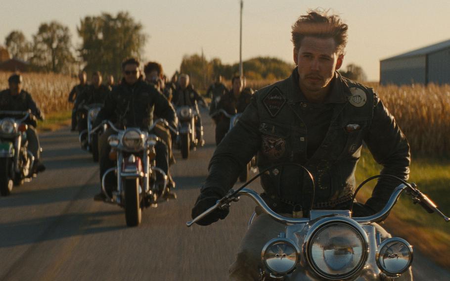 Austin Butler plays Benny in director Jeff Nichols’ “The Bikeriders.”