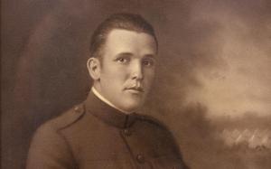 Pvt. Foster Stevens in his Marine uniform.