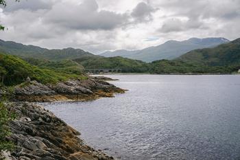 Scenic Scotland Scene Driving to Isle of Skye