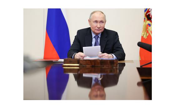 Russia's President Vladimir Putin chairs a Russian Security Council ...