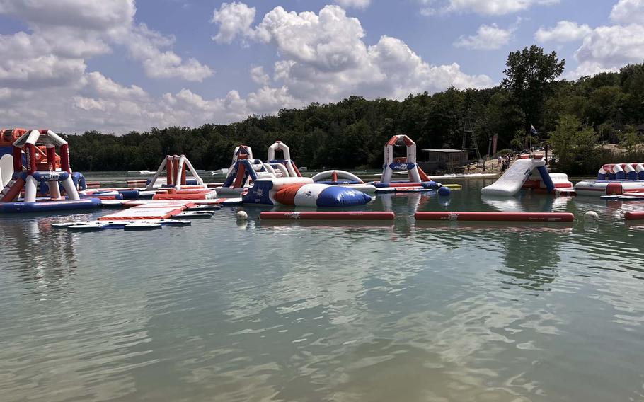 Pinta Beach's Aquafun Park is an inflatable obstacle course guests can tackle on the Raunheimer Waldsee. According to the park's website, this is the largest attraction of its kind in Germany. 