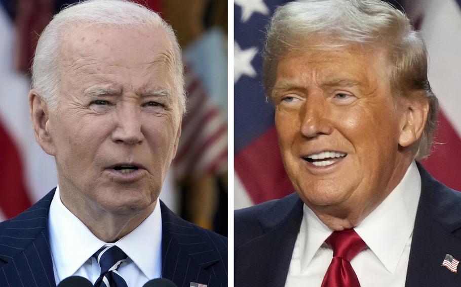 President Biden and President-elect Donald Trump compared side-by-side.